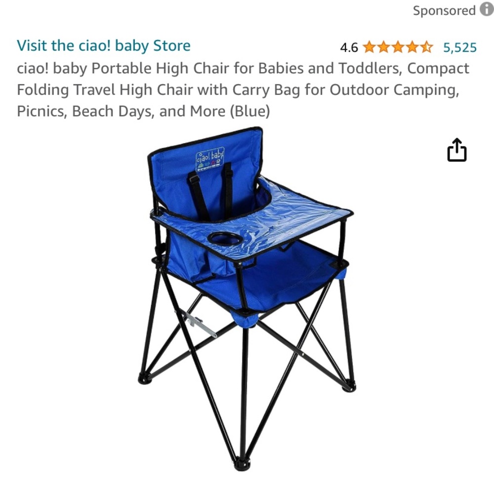 Ciao! portable baby high chair